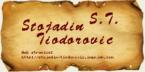 Stojadin Tiodorović vizit kartica